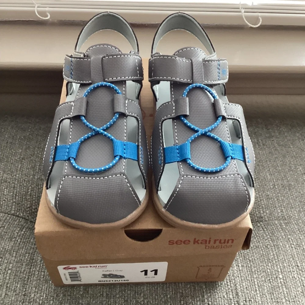 See Kai Run Kids' Callan Sandal (Walker), size 11 M